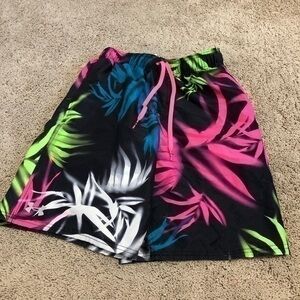 Under Armour men’s size small bright colored swim trunks